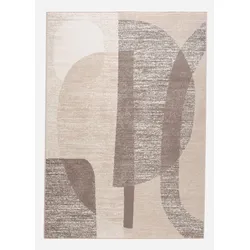 bonprix Teppich mit graphischer Musterung, beige, 140x190 cm