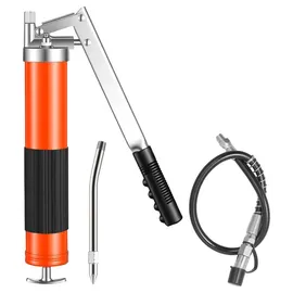 Vevor Fettpresse, 689 bar, Pistolengriff-schmierpressen-set mit 0,4 L Fassungsvermögen, Handfettpresse inkl. 45,7 cm Flexschlauch, 1 Verlängerung...