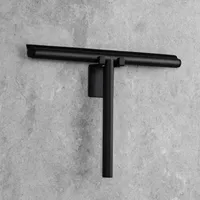 viverso Duschwischer mit Halter Schwarz