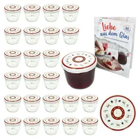 Mambocat 25er Set Sturzglas 230ml Einmachglas + Twist-Off-Deckel TO82