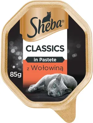 SHEBA® Classics 22x85g mit Rindfleisch - Katzennassfutter in Pastete (Rabatt für Stammkunden 3%)