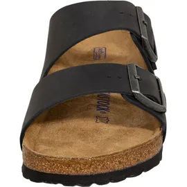 Birkenstock Arizona Weichbettung Naturleder geölt schwarz 46