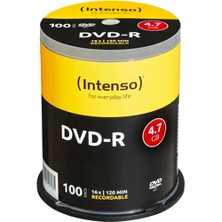 Intenso 100 x DVD-R - 4.7 GB 16x - Spindel
