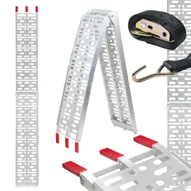 Trutzholm Auffahrrampe 228 cm 340 kg klappbar Aluminium gelocht silber 1 St.