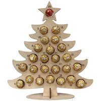 ALMAK Holz Pralinenständer Weihnachtszucker Adventskalender Weihnachtsbaum/Elch Schokoladenhalter Saisonale Dekoration
