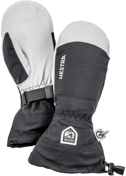 Hestra Army Leather Heli Ski Mitt Fauster, black 7