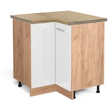 Vicco Eckunterschrank R-Line 75,6 x 75,6 x 81,6 cm Weiß