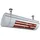 Solamagic Infrarotstrahler ECO-2000-ARC, 2000 W, mit Funkdimmer + Handsender - Silber/Weiß