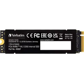 Verbatim Vi7000G 1 TB PCIe NVMe M.2 SSD