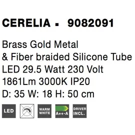 Nova Luce Cerelia (9082091) Gold