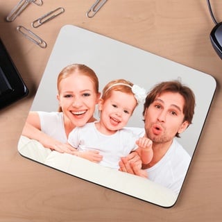 Herz & Heim® Personalisiertes Mousepad mit Wunschname oder Foto Foto