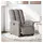 vidaXL Relaxsessel Elektrisch Taupe Stoff