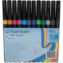 Q-Connect Faserschreiberetui, 12 Stück, sortiert Q-connect KF14912