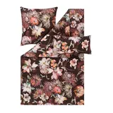 ESTELLA Bettwäsche Jette Mako Satin (100% Baumwolle) 3-teilig (1 x 40x80 + 1 x 80x80 + 1 x 155x220 cm)