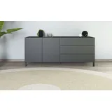 borchardt Möbel Sideboard 152 x 62 x 35 cm Schwarz