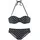 LASCANA Bügel-Bandeau-Bikini Damen Schwarz/Weiß 40 Cup E