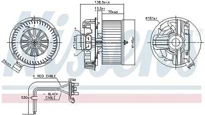 Nissens Innenraumgebläse [Hersteller-Nr. 87385] für Renault