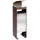 Proregal Robuster Kombiascher mit Dach 60 Liter, HxBxT 92 x 25 x 25 cm Verzinkter Stahl Braun