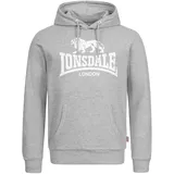 Lonsdale Herren Fremington Kapuzenpullover, Marl Grey, M