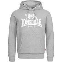 Lonsdale Herren Fremington Kapuzenpullover, Marl Grey, M