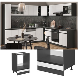 Vicco Herdschrank Küchenschrank Küchenmöbel R-Line J-Shape Anthrazit Weiß 60 cm modern