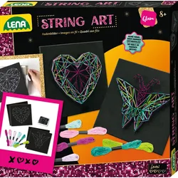 Lena - String Art Schmetterling und Herz