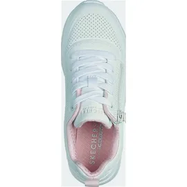 SKECHERS Uno Lite Easy Zip Kinder Weiß 30