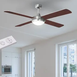 V-Tac Deckenventilator 132 cm Deckenventilator Silber