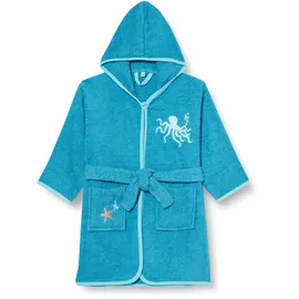 Playshoes Unisex Kinder Frottee-Bademantel Morgenmantel, Meerestiere, 98/104