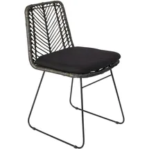 möbelliebling Esszimmerstuhl Rattanstuhl Farbe anthrazit inkl. Sitzkissen KAIRO