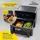 GOURMETmaxx Heißluft-Fritteuse Vario-Doppelkammer 9l - Schwarz