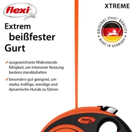 flexi Xtreme Gurt Rollleine, M 5m (XT20T5.251.OR)