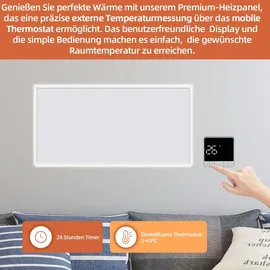 SHX Premium Infrarot-Heizpaneel 0,85 kW blau