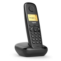 Gigaset A170 Duo Téléphone fixe sans fil DECT/GAP Noir, DECT-Telefon, Kabelloses Mobilteil, Freisprecheinrichtung, 50 Eintragungen, Anrufer-Ident...