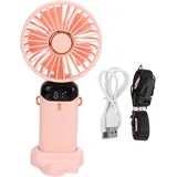 Nackenventilator Mit 5 Geschwindigkeitsstufen, Starker Luftstrom, Led-akkustandsanzeige, Freihändige Bedienung, Usb-aufladbar, Für Büro, Reisen Und Zuhause