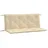 vidaXL Bankauflage 120 x 50 x 7 cm beige 2 St.