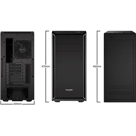 kiebel.de Workstation Silent Master V AMD Ryzen 9 5900XT, 32GB DDR4, NVIDIA GT 1030 2 GB, 1TB SSD, Workstation PC - Schwarz/Silber