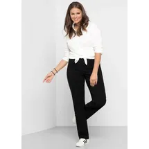sheego Stretch-Hose Schwarz 46