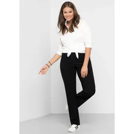 sheego Stretch-Hose Schwarz 46