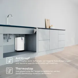 Stiebel Eltron SNE 5 t ECO + WSN 10 Kleinspeicher, mit Sensorarmatur, 2kW, stufenlos, antitropf, weiß 238823