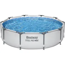 BESTWAY Steel Pro Max Frame Pool 305 x 76 cm lichtgrau