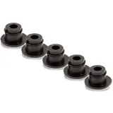 Non-Branded Fahrradrahmen 5 Stück Fahrrad Rahmen Kabel Führung Durchgangs Stopfen Cap 5mm schwarz