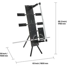 Vevor Styroporschneider 200 W Heißdrahtschneider mit 6 Heizdrähten 1150 mm Schnittlänge