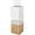 creativ home Teelichthalter Tower Edelstahl/Glas Silber