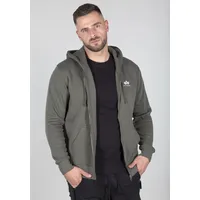 Alpha Industries Basic Zip Hoody SL«, grün