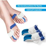 COOL-i ® Nachtbandage, Hallux Valgus Korrektor, 1 Paar, Zehenglätter Separator, Unisex