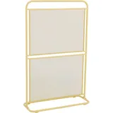 deluke Sichtschutz DOVIDA 80 x 124 cm Gelb Metall