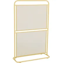 deluke Sichtschutz DOVIDA 80 x 124 cm Gelb Metall