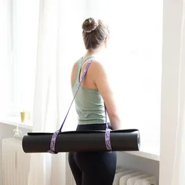 Bodhi Yogamatten-Tragegurt gemustert, olive grün No Size