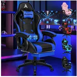 luxuskollektion Gamingstuhl mit Massage, Fußstütze, verstellbarer